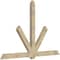 Ekena Millwork Kennewick Rough Sawn Timber Gable Bracket, Douglas Fir, 108"W x 72"H x 4"D x 6"F, 16/12 Pitch GBW108X72X0406KEN00RDF - alternate 2